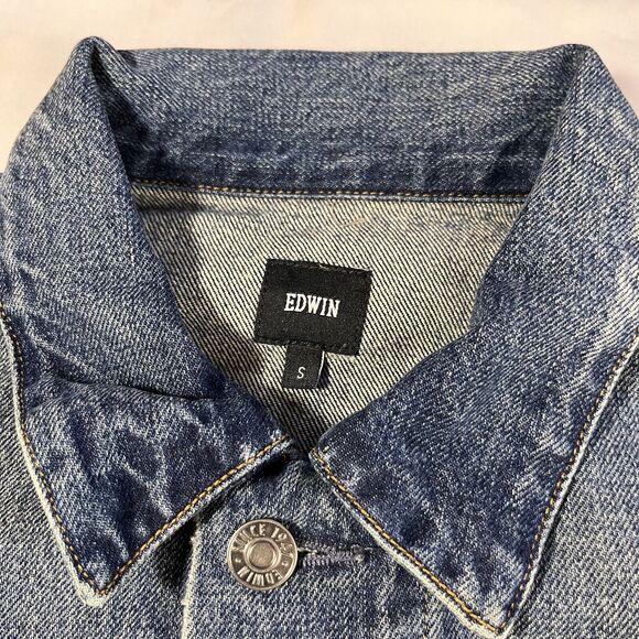 Edwin Jean Jacket (Clinton) Women's Sz S Epic Blue Cowgirl Western NWT - Picture 12 of 12